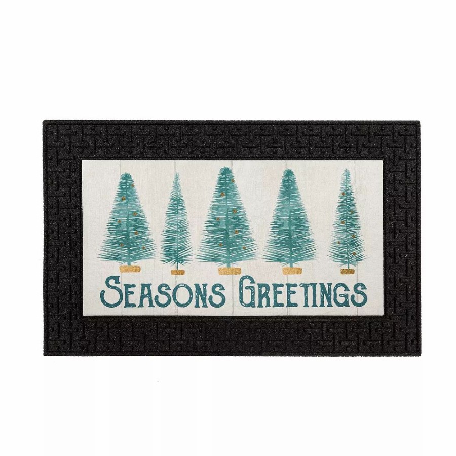 * St. Nicholas Square Season Greetings 18" X 30" Led Doormat | Rugs