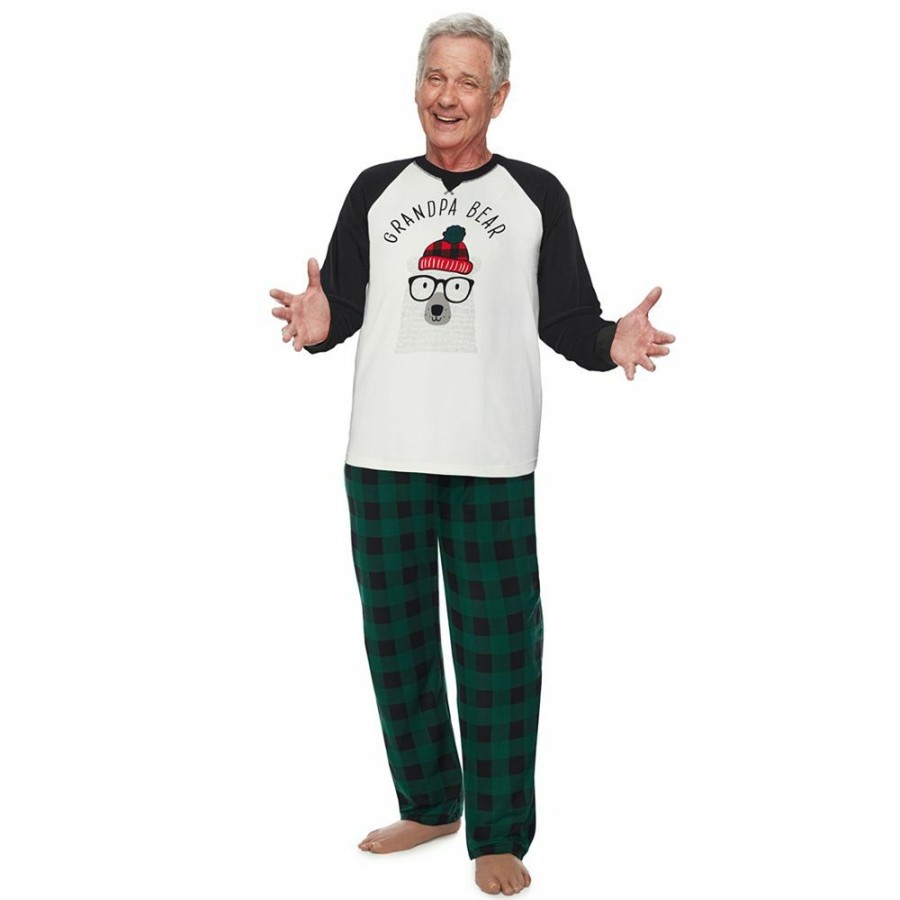 * Big & Tall Jammies For Your Families Beary Cool "Grandpa Bear" Pajama Set By Cuddl Duds | Sleepwear