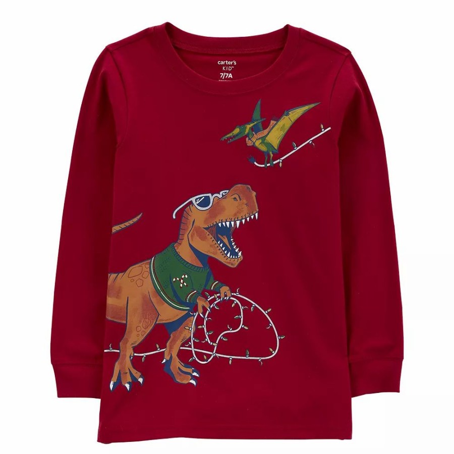 * Boys 4-14 Carter'S Holiday Festive Graphic Tee | Tops