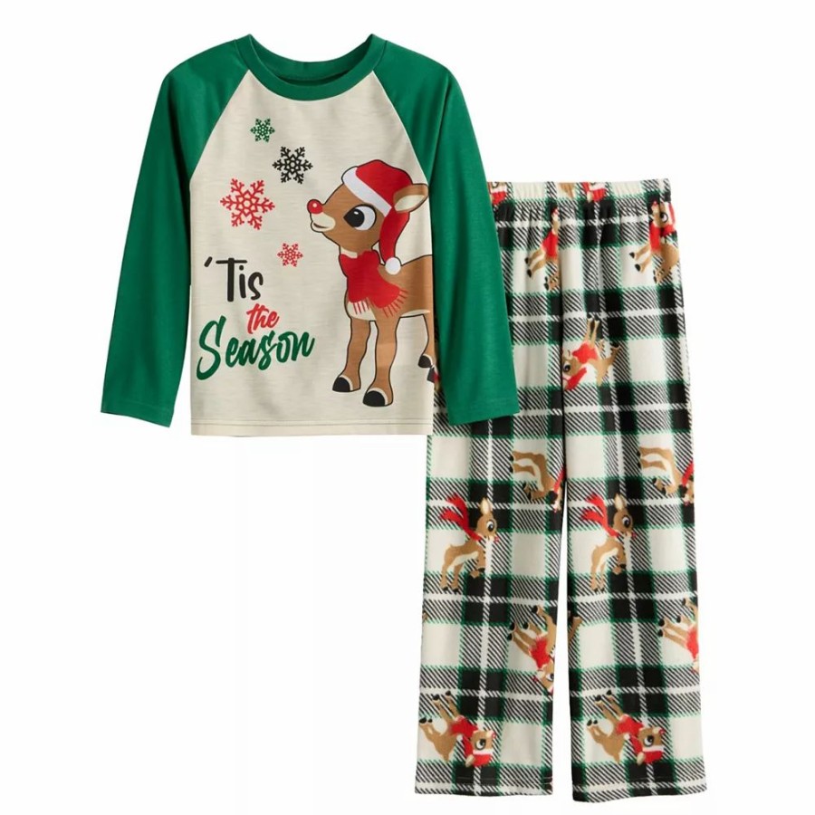 * Boys 4-12 Jammies For Your Families Rudolph The Red Nosed Reindeer Pajama Set | Sleepwear