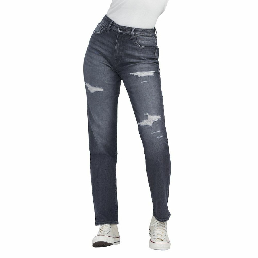 * Women'S Buffalo David Bitton High-Rise Straight Leg Jeans | Bottoms