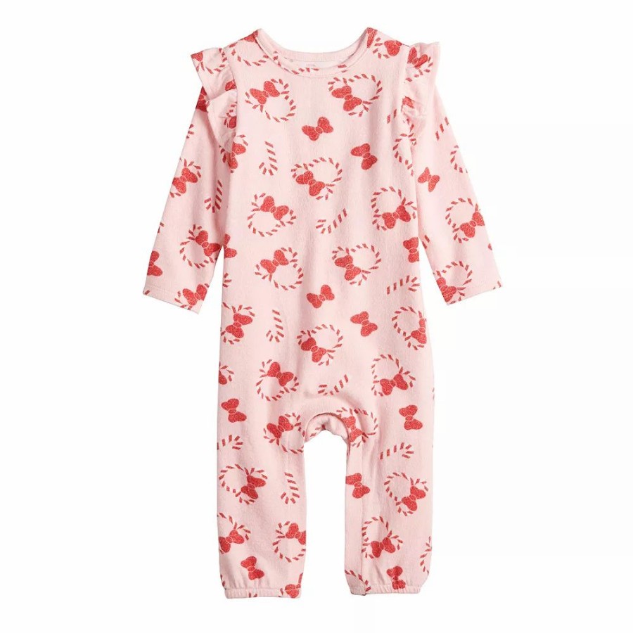 * Disney'S Minnie Mouse Baby Girl Ruffle-Sleeve Jumpsuit By Jumping Beans | One-Piece