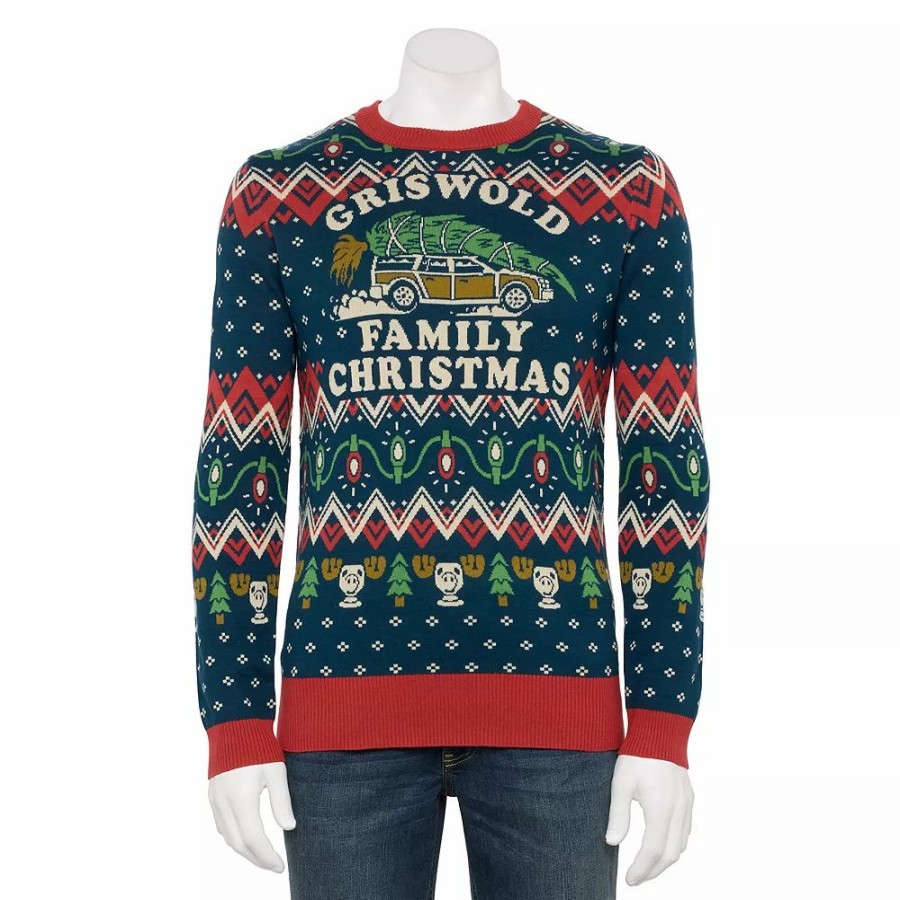 * Men'S Holiday Character Sweaters | Tops