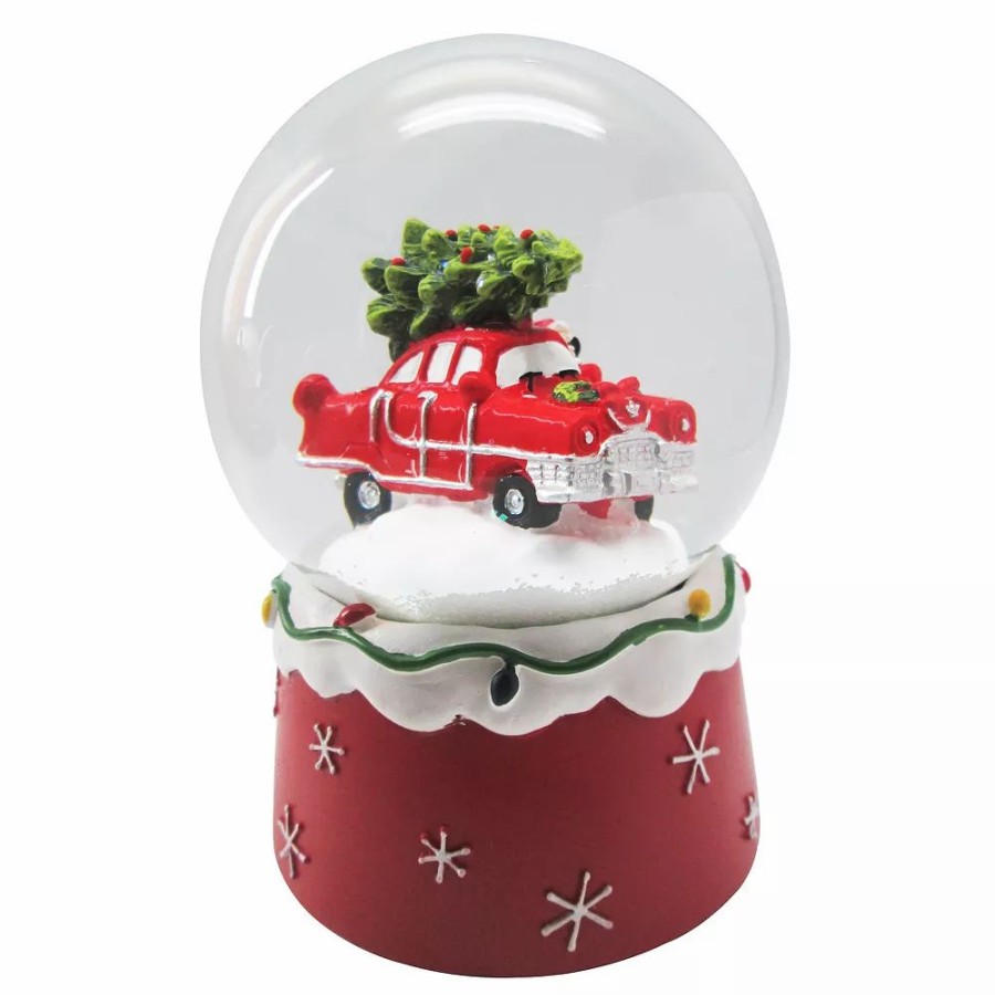 * St. Nicholas Square Santa Car Musical Snow Globe Table Decor | Decorative Accents