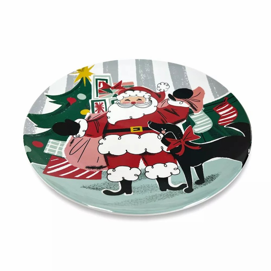 * St. Nicholas Square Merry Merry 4-Pc. Dinner Plate Set | Dinnerware & Serveware