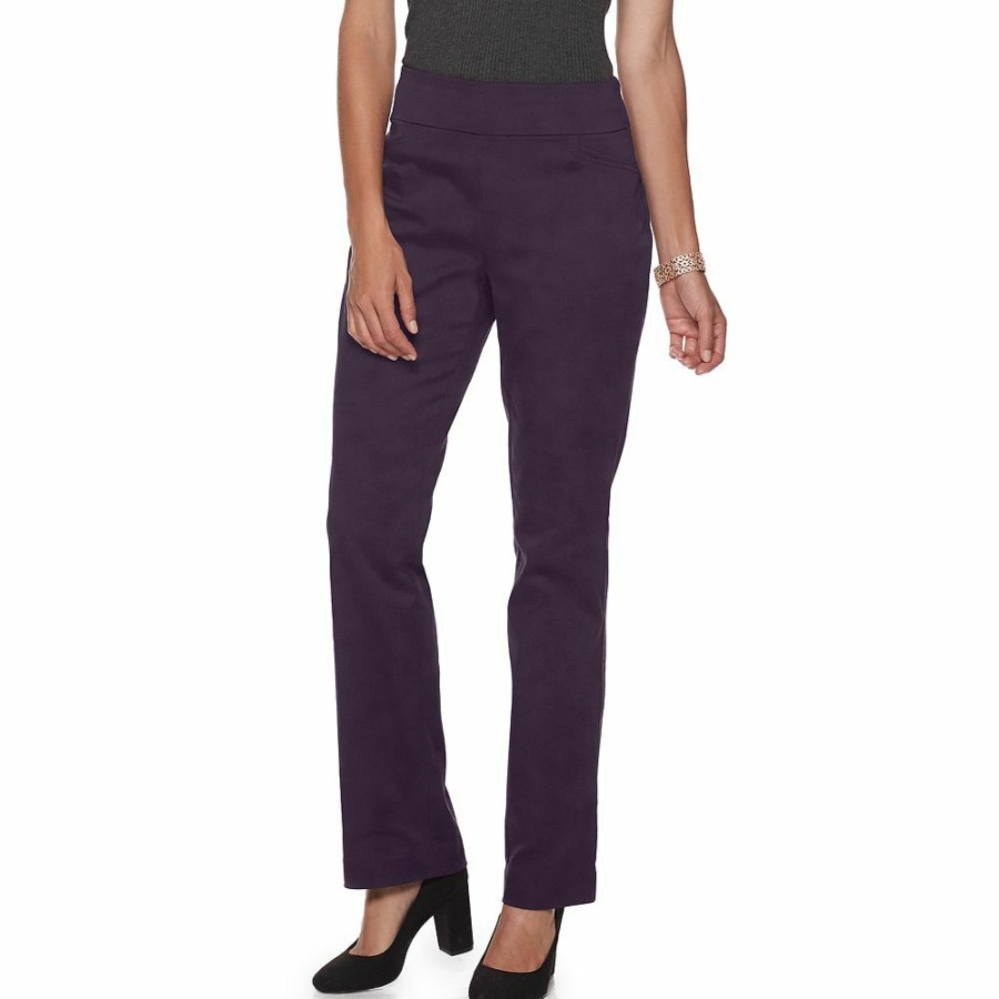 * Women'S Croft & Barrow Effortless Stretch Pull-On Bootcut Pants | Bottoms