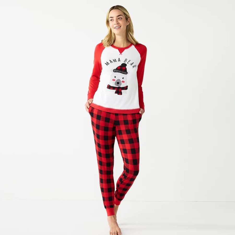 * Petite Jammies For Your Families Beary Cool "Mama Bear" Pajama Set By Cuddl Duds | Sleepwear