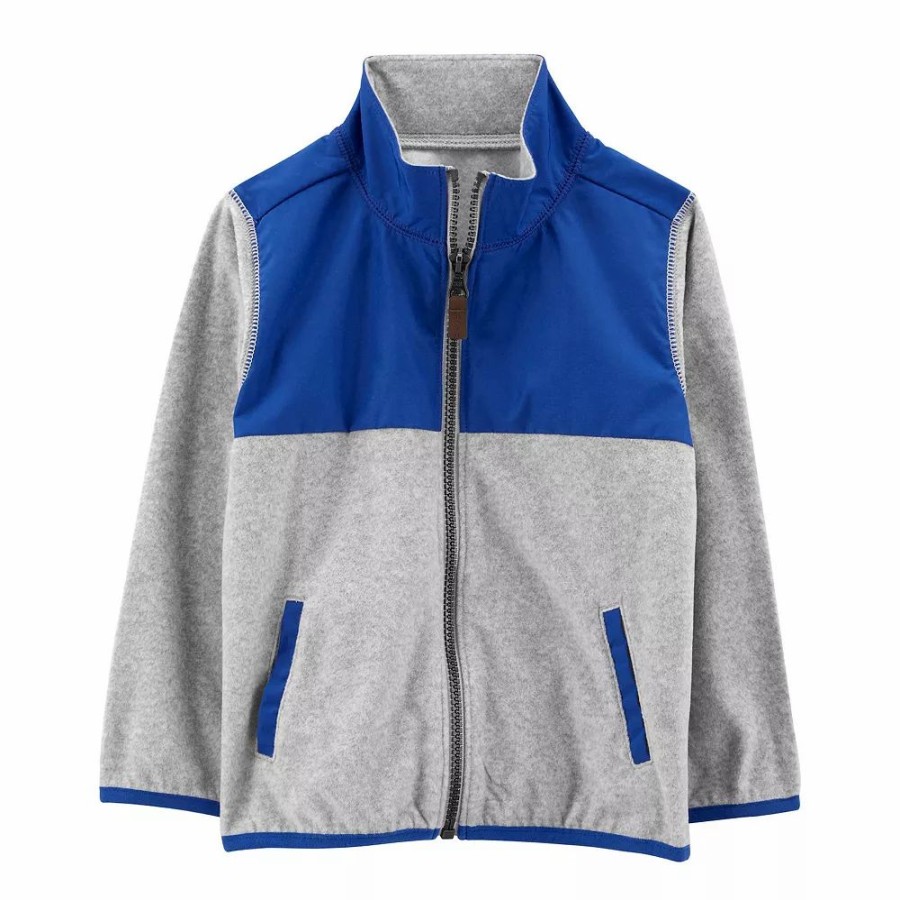 * Toddler Boy Carter'S Zip Fleece Jacket | Outerwear