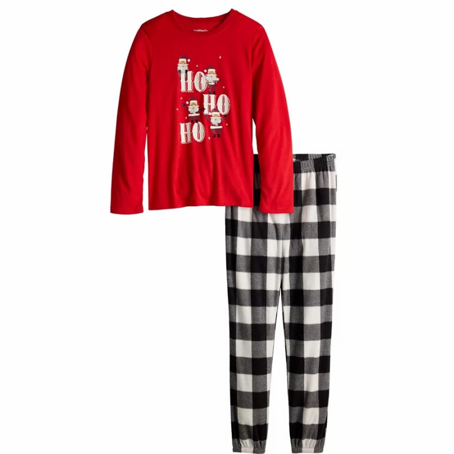 * Girls 4-16 Jammies For Your Families Ho Ho Ho Pajama Set | Sleepwear