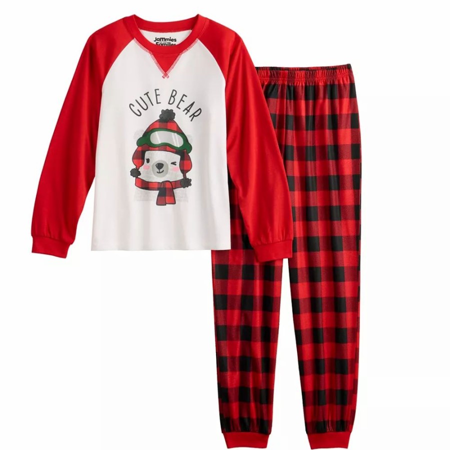 * Girls 4-18 Jammies For Your Families Beary Cool "Cute Bear" Pajama Set By Cuddl Duds | Sleepwear