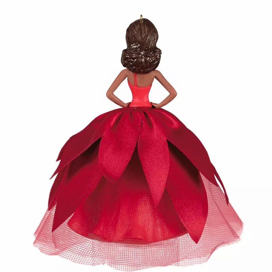 * Black Holiday Barbie Doll 2022 Hallmark Keepsake Ornament | Decorative Accents