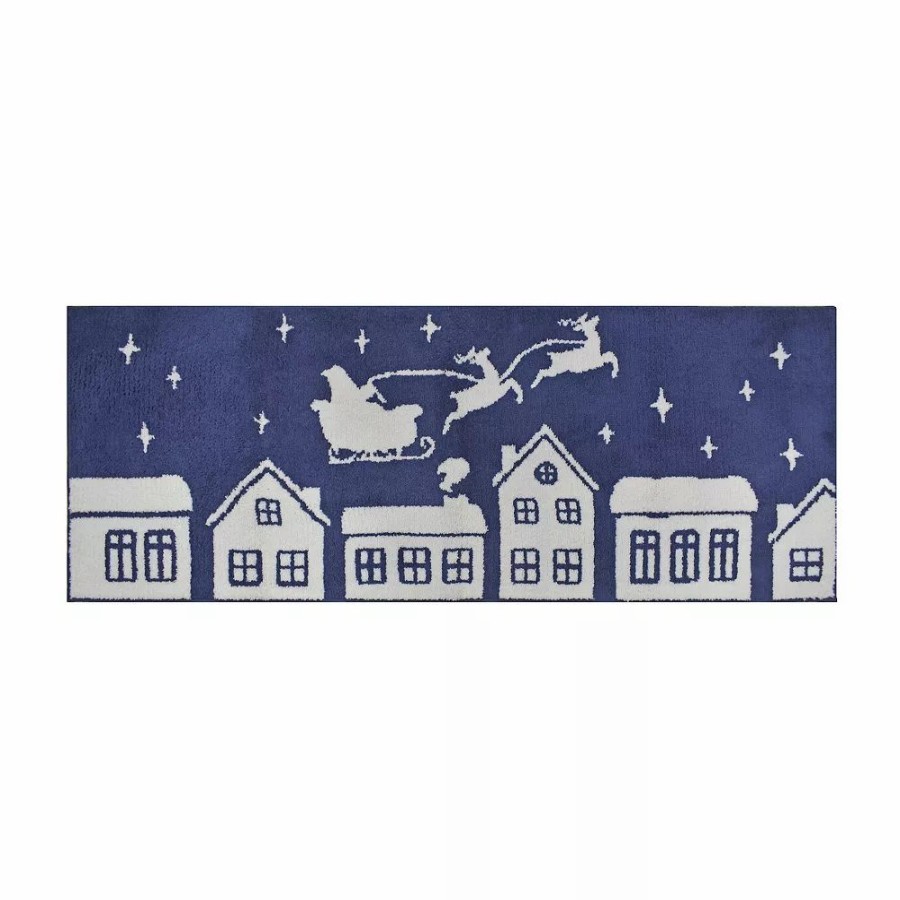 * St. Nicholas Square Santa Village Rug | Rugs